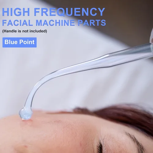 Vista 2 de Electrodo Varita Tubo de Vidrio Electrodos Recambio para Máquina Facial Salon Spa Equipment Elitzia ETJX006 (punta azul)