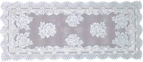 Vista 3 de Alfombra blanca rosa alpina de 8 pulgadas