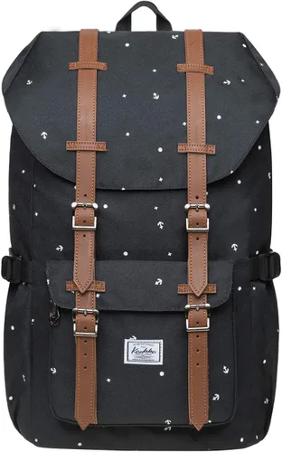 Vista 18 de Kaukko mochila para laptop de 15.6 pulgadas, mochila de viaje, 0-negro(2pc)), EP5-NEW 0-Negro (2 piezas)