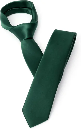 Vista 3 de Landisun Corbata Negra Hombres Mujeres Sólidos Corbatas Flacas Corbatas Slim Tie Satén