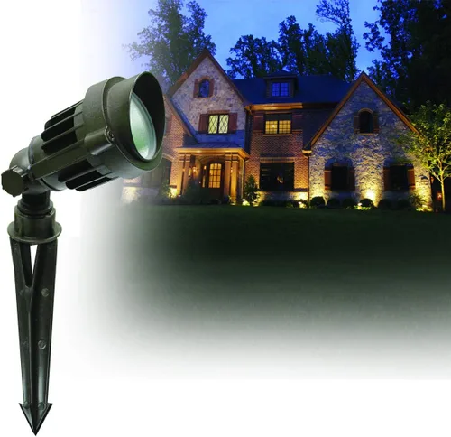 Vista 8 de Westgate Foco LED de bajo voltaje para paisaje, luz de jardín CA/CC de 12 voltios, LED integrado, 400 lúmenes, todos los accesorios incluidos