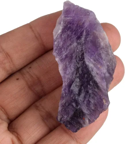 Vista 3 de GEMHUB Piedra suelta de cristal natural natural puro de 129.00 quilates de amatista natural natural, Gema, Amatista violeta brasileña
