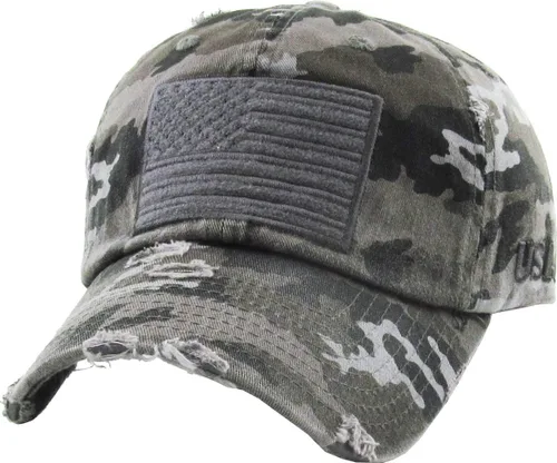 Vista 33 de KBETHOS Tactical Operator Collection USA Fishing Mesh Ballcap Flag Patch America Outdoors Trucker Baseball Cap