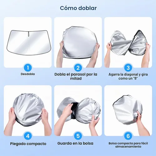Vista 7 de Canvcle Parasol para parabrisas para Tesla modelo Y/3 2017-2025 2026 (compatible con modelos 2025 Y Juniper/2024 Modelo 3 Highland), parasol grueso
