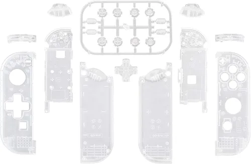 Vista 2 de eXtremeRate - Placa trasera para consola Nintendo Switch carcasa NS Joycon versión D-Pad con botones completos carcasa de repuesto para Nintendo