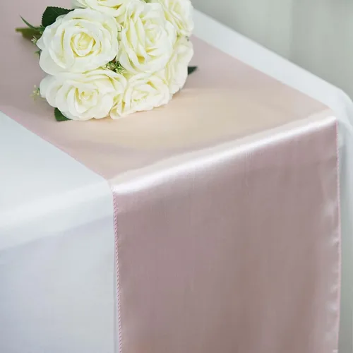 Vista 18 de Efavormart - Camino de mesa de satén de alta calidad para bodas, fiesta de cumpleaños, decoración rectangular y redonda, 12 x 108 pulgadas