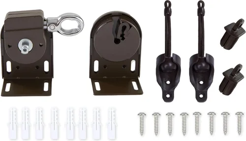 Vista 9 de Kit elástico + soporte inalámbrico, accesorios de instalación de repuesto universales para sombrilla de interior/exterior y persianas enrollables