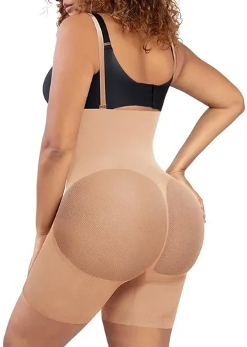 Vista 3 de Popilush Fajas moldeadoras colombianas posparto Fajas moldeadoras para control de abdomen, levantador de glúteos, fajas moldeadoras de cuerpo