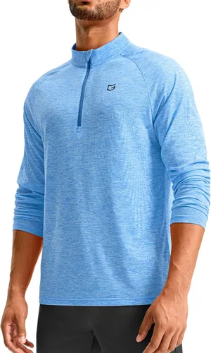 Vista 9 de G Gradual Camisetas deportivas de manga larga con cremallera de un cuarto Blanco