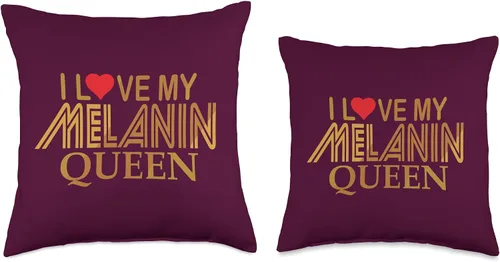 Vista 3 de Melanin womens Melanin apparel Melanin outfits for women Throw Pillow