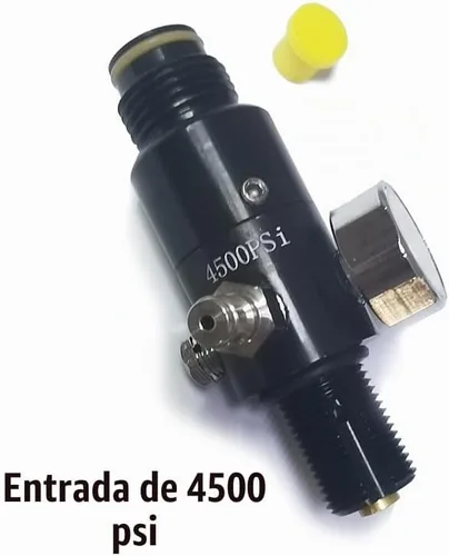 Vista 6 de Válvula reguladora de tanque de aire comprimido CO2 Aopkeo 5/8"-18UNF o M18*1.5 Entrada 4500psi para Paintball Airsoft PCP