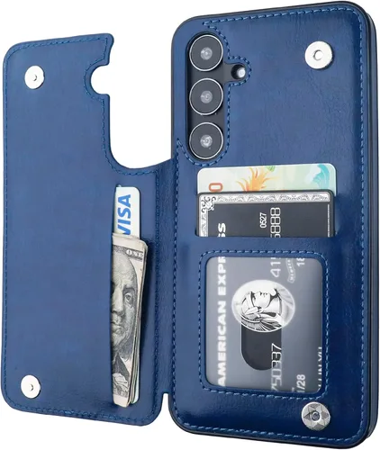 Vista 93 de ONETOP - Funda tipo cartera para Samsung Galaxy S22 con tarjetero, color negro Kickstand,ID/Cash Holder,Case Wallet with Card Slots,Double