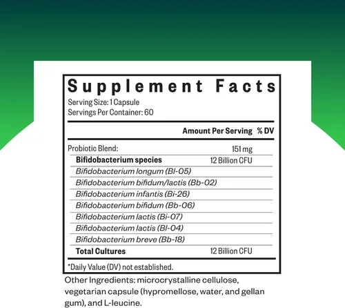 Vista 4 de ProBiota Bifidobacterium & Optimal Electrolyte: Bifido Probiotic for Digestive Health + Electrolitos para Digestión y Energía, Berry