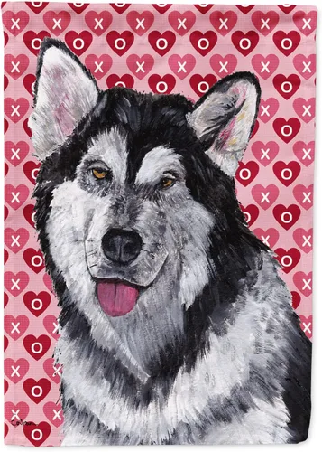 Vista 12 de Caroline's Treasures SS4484GF Bandera de jardín con diseño de bulldog inglés y corazones para el Día de San Valentín, bandera decorativa para patio