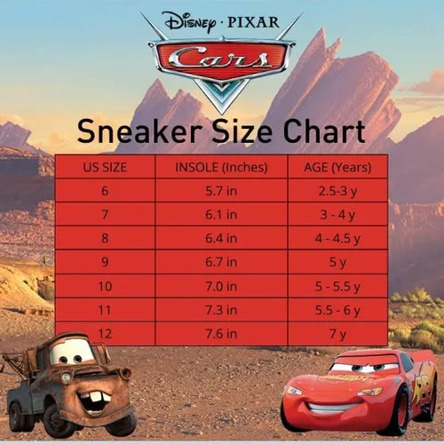 Vista 7 de Disney Pixar Cars - Tenis con luz negra y roja para niños pequeños