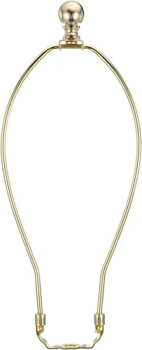Vista 10 de PATIKIL Kit de arpa de lámpara de 5 pulgadas con remate, 1 juego de soporte dorado