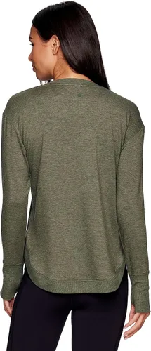 Vista 2 de RBX Active - Sudadera ligera de felpa francesa de manga larga para mujer