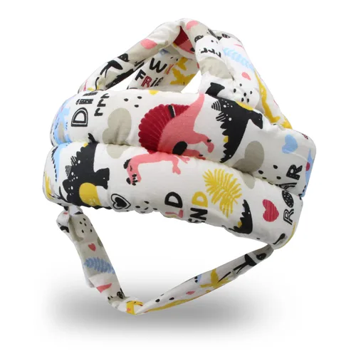 Vista 26 de Protector de cabeza de bebé, casco de bebé para gatear, caminar, sin golpes, cabeza de seguridad, gorra protectora ajustable para caminar, jugar