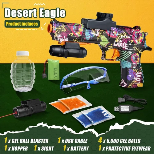 Vista 2 de Anstoy Gel Ball Blaster - Lanzador de bolas de gel ecológico, divertido juguete para el aire libre, para niños y niñas a partir de 12 años