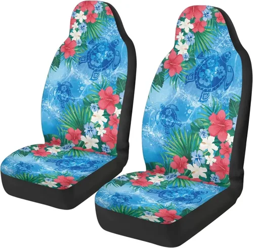 Vista 32 de Juego de 2 fundas de asiento delantero de automóvil, con diseño de bandera estadounidense, juego de 2 accesorios automotrices extraíbles, ajuste