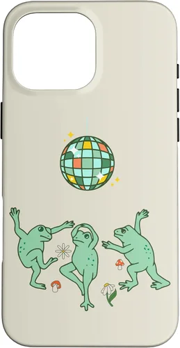 Vista 19 de Funny Frog Disco Dance 70s 80s Groovy Hippie Funky Party Case para iPhone 16