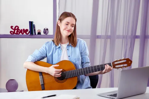 Vista 8 de Yamaha Guitarra clásica para alumnos, Natural, Talla full