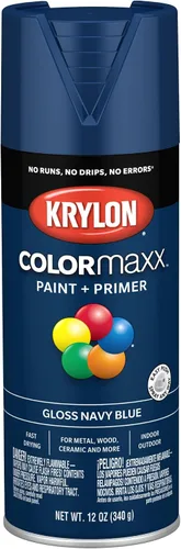 Vista 55 de Krylon K05554007 COLORmaxx Pintura en aerosol y base para uso en interiores y exteriores, color almendra satinada, 12 onzas (paquete de 1)