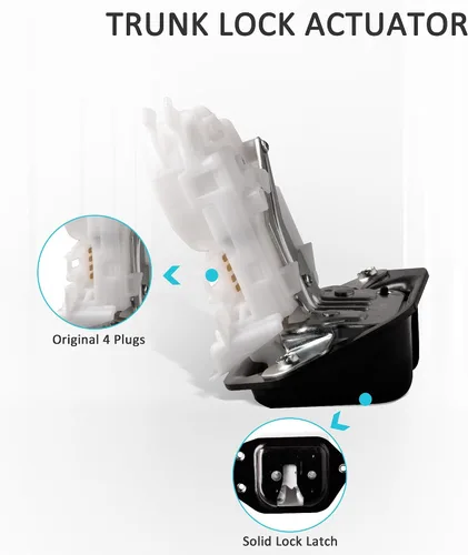 Vista 3 de Actuador de Cerradura de Compuerta Trasera del Maletero Compatible con Nissan Pathfinder 2009-2012 Quest 2011-2017 Reemplaza 90502-CY00A