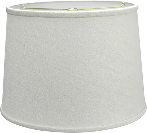 Vista 28 de Aspen Creative 32140 Pantalla de lámpara de construcción araña con forma de imperio de transición de tela dura en lino beige, 12" superior x 14