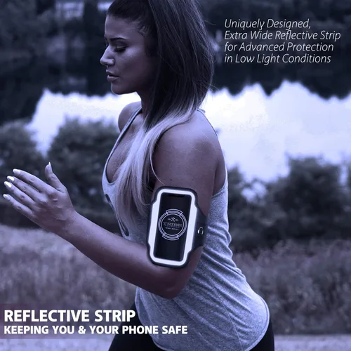 Vista 7 de Tribe - Funda de brazalete resistente al agua para teléfono celular para iPhone 11, 11 Pro, 11 Pro Max, X, Xs, Xs Max, Xr, 8, 7, 6, tamaños Plus