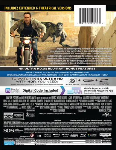 Vista 3 de Jurassic World Dominion - Limited Edition Steelbook 4K Ultra HD + Blu-ray + Digital 4K UHD