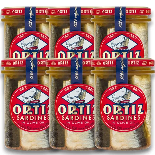 Vista 8 de Ortiz Sardinas A la Antiqua 'Estilo Antiguo', Húmedas y Tiernas, Capturadas en Salvaje en España y Envasadas a Mano en Aceite de Oliva Extra Virgen