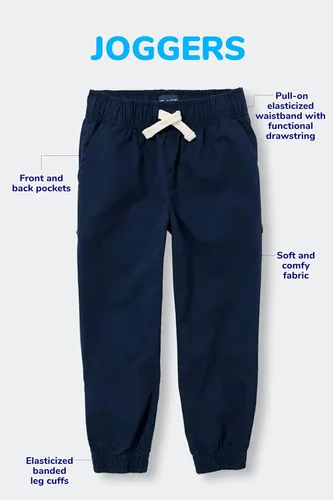Vista 5 de The Childrens Place - Pantalones cortos deportivos con cordón para niños