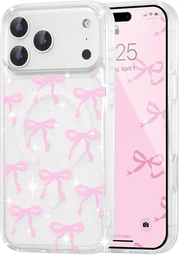 Vista 42 de UEEBAI - Funda magnética para iPhone 11, diseño de lazo, compatible con MagSafe, funda transparente delgada inalámbrica, antiamarilleo, a prueba