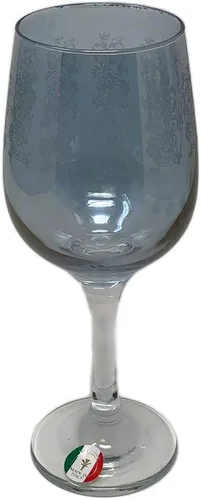 Vista 5 de Copas italianas para bebidas de agua/vino – Set multicolor: rojo, oro, azul, verde hecho a mano en Italia "Cristalleria Fratteli Fumo", juego de 4