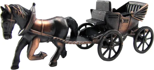 Vista 2 de TG,LLC Caballo y carruaje Die Cast juguete sacapuntas miniatura 1:48 O tren escala réplica