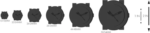 Vista 4 de Peugeot de la mujer ante multifunción de la correa vestido de reloj de vidrio