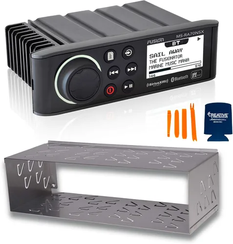Vista 2 de Fusion MS-RA70NSX - Sistema de radio marino con jaula DIN MS-RA70DC