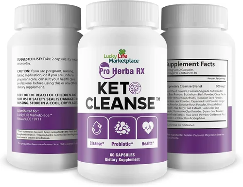 Vista 4 de Pro Herba RX KETO CLEANSE - Fórmula herbaria con probióticos - Limpieza Keto y desintoxicación naturalmente - Numerosos beneficios para la salud