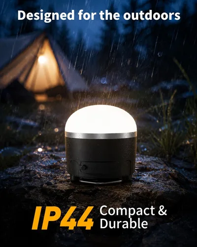 Vista 5 de Linterna LED recargable para campamento, 1000 lúmenes, luz súper brillante para tienda de campaña con batería de 4000 mAh, hasta 110 horas de tiempo