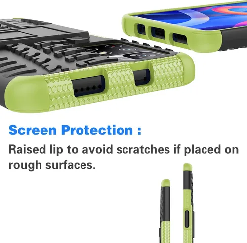 Vista 6 de Asuwish Funda de teléfono para Xiaomi Poco M4 Pro 5G/Redmi Note 11S 5G con protector de pantalla de vidrio templado y soporte delgado híbrido