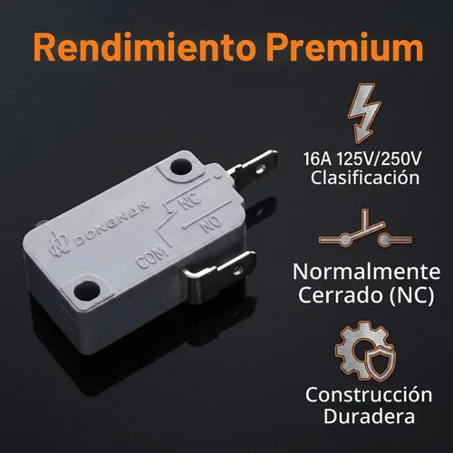 Vista 5 de KW3A 16A 125V/250V Horno Microondas Puerta Interlock Interruptor Normalmente Cerrado (1 Unids)