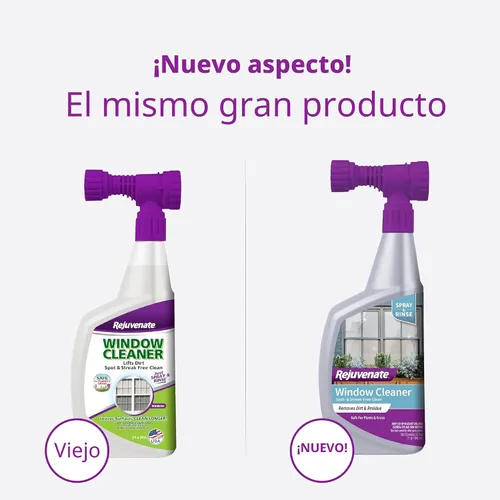 Vista 8 de Rejuvenate, limpiador de vidrios y superficies, 32 onzas