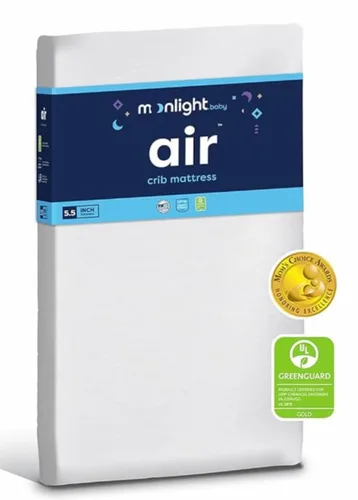 Vista 3 de Colchón para cuna Moonlight Slumber Air – Colchón para bebés y niños pequeños, lavable, de doble cara con diseño de núcleo abierto, sin espuma