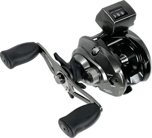 Vista 2 de OKUMA CV-163DLX - Carrete de convector de perfil bajo 2HPB + 1RB, Multi + Okuma Classic Pro GLT Downrigger Rod (8-20 libras)