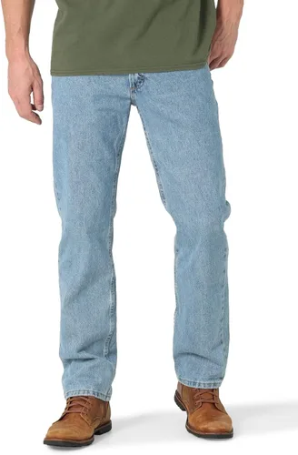 Vista 10 de Wrangler Authentics - Pantalones de mezclilla clásicos de 5 bolsillos, ajuste regular, para hombre de algodón