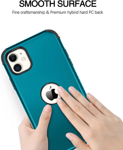 Vista 6 de BENTOBEN Funda para iPhone 11, funda para teléfono iPhone 11, resistente 2 en 1, protección completa rugosa a prueba de golpes, híbrida parachoques