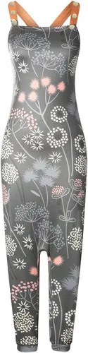 Vista 3 de Overol para mujer, estampado bohemio, vintage, casual, verano, otoño, espalda cruzada, sin mangas, tirantes delgados, pantalones largos harén