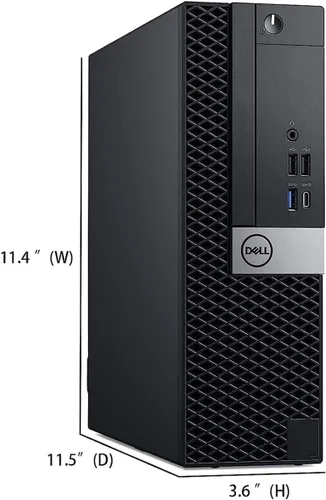 Vista 5 de Computadora de escritorio Dell OptiPlex 7050 SFF, Intel Core i5-6500, 8 GB DDR4 RAM, 256 GB SSD, teclado y ratón, Windows 11 Pro (renovado)