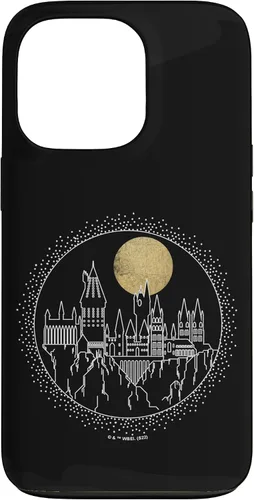 Vista 10 de Funda para iPhone 15 Pro Harry Potter Hogwarts Line Art